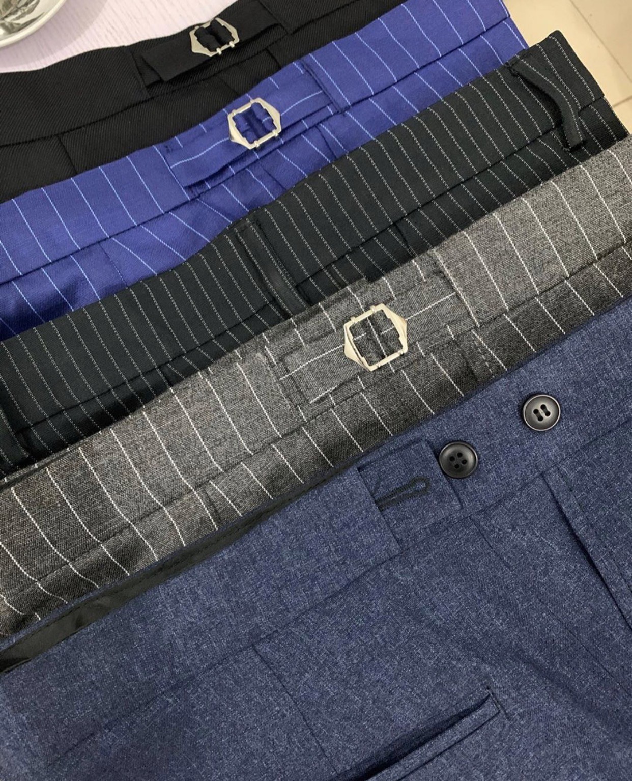 Men’s Tailored Trousers with Side Adjusters