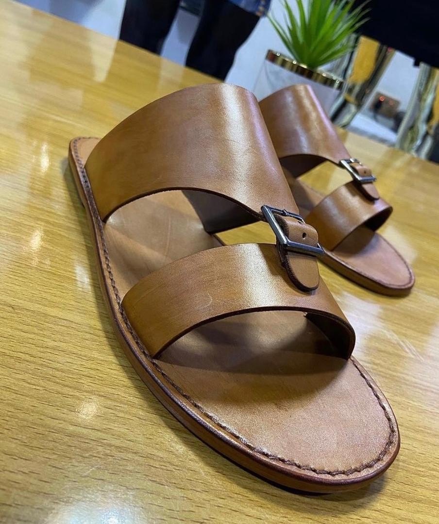 Luxury Men’s Leather Slippers